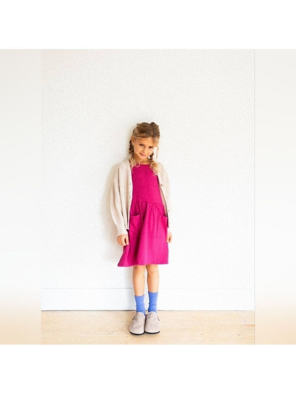 🇨🇦‎ Jax & Lennon - Kids Knit Button Cardigan - Bone